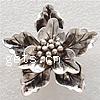 Zinc Alloy Flower Pendants, plated, layered Approx 5mm 