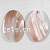 Natural Freshwater Shell Pendants, Oval, 55-60x40-45mm 