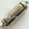 Zinc Alloy Jewelry Beads, Tube, plated cadmium free Approx 2mm, Approx 