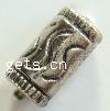 Zinc Alloy European Beads, Tube, plated Approx 4mm, Approx 