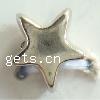 Zinc Alloy Star Beads, plated Approx 