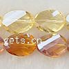 Imitation CRYSTALLIZED™ Oval Beads, Crystal, Twist, faceted Approx 1mm Inch 