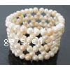 Perlen Armbänder, Natürliche kultivierte Süßwasserperlen, 6--7mm, 7--8mm, Länge:7.5 ZollInch, verkauft von Strang