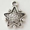 Zinc Alloy Star Pendant, plated nickel, lead & cadmium free Approx 2mm 