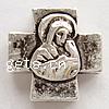 Zinc Alloy Flat Beads, Crucifix Cross, plated nickel, lead & cadmium free Approx 2.5mm 