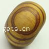 Dyed Wood Beads, Rondelle, painted, large hole Approx 6mm 