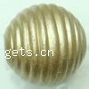 Plating Plastic Beads, Round, antique gold color plated, 20mm Approx 3mm 