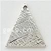 Zinc Alloy Pendant Components, Triangle, plated Approx 1mm 