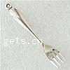 Zinc Alloy Tool Pendants, Fork, plated nickel, lead & cadmium free Approx 1.5mm, Approx 