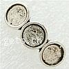 Zinc Alloy Cabochon, plated Approx 3mm 