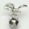 Zinc Alloy European Beads, Eagle, plated, without troll Approx 4mm 