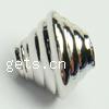 Zinc Alloy European Beads, Bicone, plated, without troll Approx 4mm 