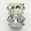 Zinc Alloy European Beads, Flower, plated, without troll Approx 4mm 