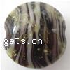 Handmade Lampwork Beads, Flat round,19x20x9mm, Hole:Approx 2MM, Sold by PC