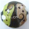 Handmade Lampwork Beads, Flat round,19x20x9mm, Hole:Approx 2MM, Sold by PC