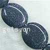 Blue Goldstone Beads, Oval, Grade A Approx 