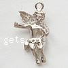 Character Shaped Zinc Alloy Pendants, Angel, plated Approx 2mm 