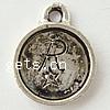 Zinc Alloy Pendant Cabochon Setting, Flat Round, plated cadmium free Approx 2mm 