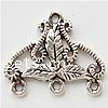 Zinc Alloy Chandelier Components, plated, 1/3 loop Approx 1.5mm 