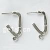 Zinc Alloy Ear Stud Component, plated nickel, lead & cadmium free Approx 2mm 