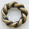 Zinc Alloy Linking Ring, Donut, plated, textured & twist Approx 6mm 