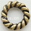 Zinc Alloy Linking Ring, Donut, plated, textured & twist Approx 8mm 
