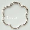 Zinc Alloy Linking Ring, Flower, plated, smooth Approx 