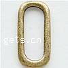 Zinc Alloy Linking Ring, Flat Oval, plated, smooth 
