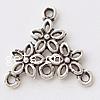 Zinc Alloy Chandelier Components, Flower, plated, 1/3 loop nickel, lead & cadmium free Approx 2mm 