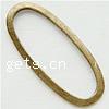 Zinc Alloy Linking Ring, Flat Oval, plated 