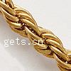 Brass Rope Chain, plated lead & cadmium free 