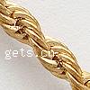 Brass Rope Chain, plated lead & cadmium free 