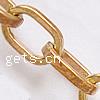 Brass Oval Chain, Flat Oval, handmade, South Korea Imported lead & cadmium free 
