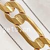 Brass Figaro Chain, plated lead & cadmium free 