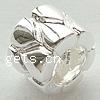Sterling Silver European Beads, 925 Sterling Silver, Tube, plated, without troll Approx 5mm 