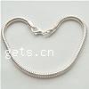 Sterling Silver European Bracelet Chain, 925 Sterling Silver, plated 3mm Inch 