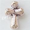 Zinklegierung flache Perlen, Jesus Kreuz, plattiert, keine, 12x18x5mm, Bohrung:ca. 2.5mm, 500PCs/Tasche, verkauft von Tasche