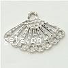 Zinc Alloy Pendant Components, Fan, plated nickel, lead & cadmium free Approx 2mm 