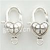 Zinc Alloy Lobster Clasp, Heart, plated nickel, lead & cadmium free Approx 1.8mm 