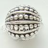 Zinc Alloy Jewelry Beads, Round, plated 10mm Approx 1mm, Approx 