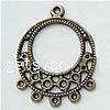 Zinc Alloy Chandelier Components, Flat Round, plated, 1/5 loop nickel, lead & cadmium free Approx 1mm 