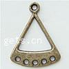 Zinc Alloy Chandelier Components, Triangle, plated, 1/5 loop nickel, lead & cadmium free Approx 2mm 