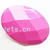 Solid Color Acrylic Beads, Oval, faceted Approx 2mm, Approx 