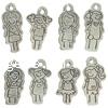 Character Shaped Zinc Alloy Pendants, Girl cadmium free, 12-30mm Approx 2mm, Approx 