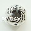 Zinc Alloy European Beads, Rondelle, plated Approx 4mm, Approx 