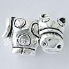Zinc Alloy European Beads, Animal, plated, plating thickness more than 3μm & without troll Approx 4.5mm 