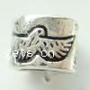 Zinc Alloy European Beads, Rondelle, plated Approx 6mm, Approx 