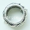 Zinc Alloy Linking Ring, Round, plated, hammered Approx 7mm, Approx 