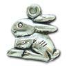 Zinc Alloy Animal Pendants, Rabbit, plated Approx 1mm 