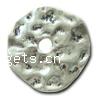 Zinc Alloy Jewelry Washers, Donut, plated, hammered cadmium free Approx 6mm 